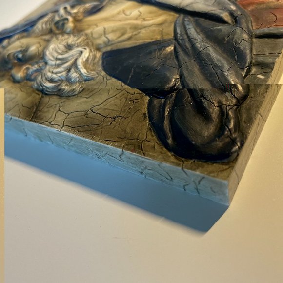 Vintage SISTINE CHAPEL WALL PLAQUE Michelangelo - Italian Renaissance Art - Picture 8 of 9